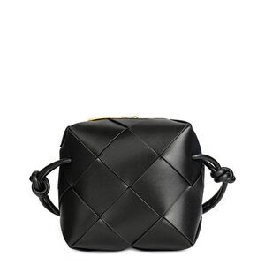Tiffany & Fred Paris Woven Leather Crossbody, Black